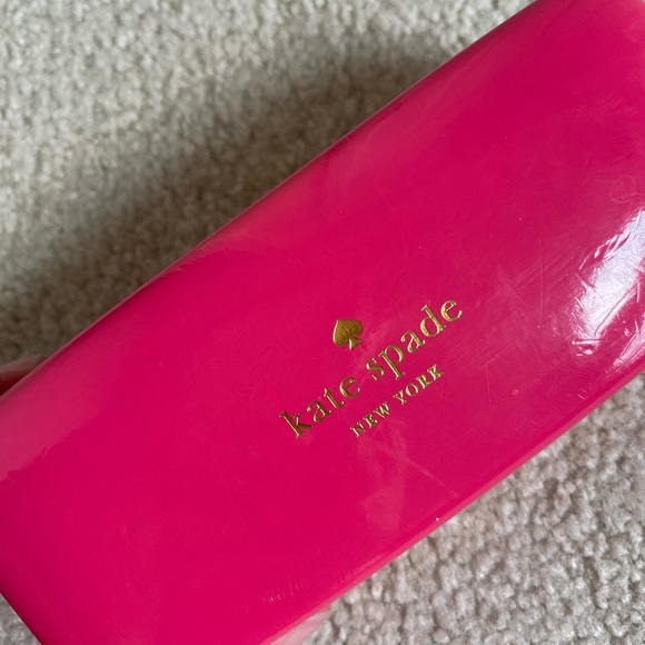 Kate Spade Hard Shell Eyeglass Case Pink and Orange - Picture 7 of 10